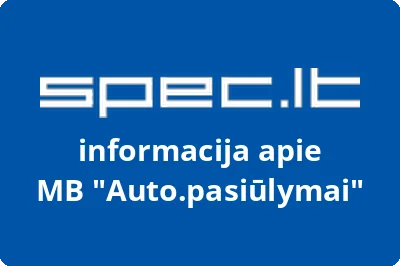 Auto.pasiūlymai, MB | spec.lt