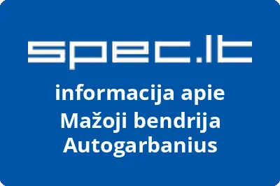 Autogarbanius, MB | spec.lt