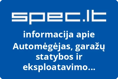 Automėgėjas, garažų statybos ir eksploatavimo bendrija