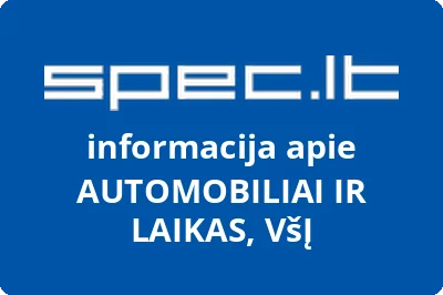 AUTOMOBILIAI IR LAIKAS, VšĮ