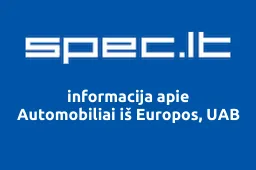Automobiliai iš Europos, UAB | spec.lt