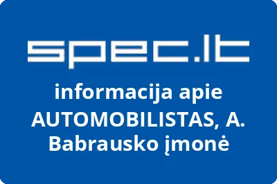 AUTOMOBILISTAS, A. Babrausko įmonė