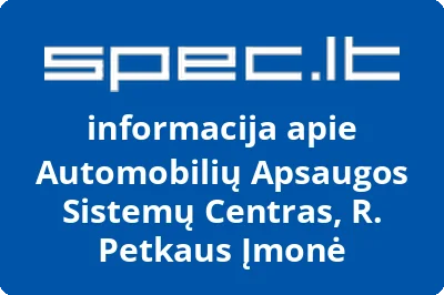 AUTOMOBILIŲ APSAUGOS SISTEMŲ CENTRAS, IĮ