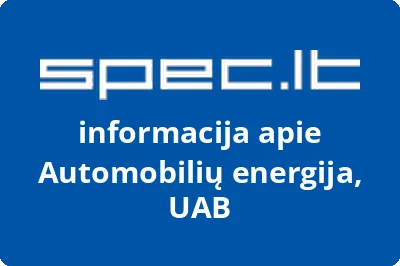 Automobilių energija, UAB