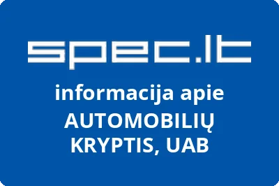 AUTOMOBILIŲ KRYPTIS, UAB