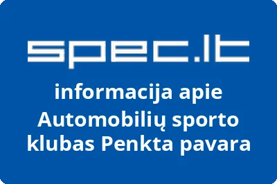 Automobilių sporto klubas Penkta pavara | spec.lt
