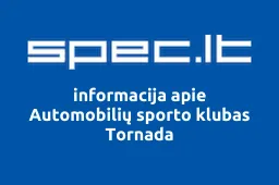 Automobilių sporto klubas Tornada iliustracija