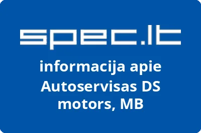 Autoservisas DS motors, MB | spec.lt