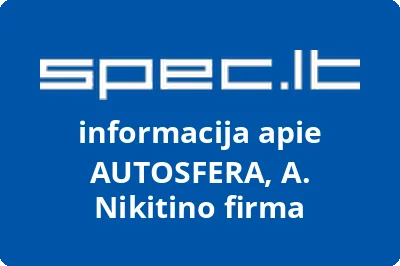 AUTOSFERA, A. Nikitino firma