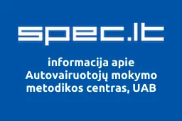 Autovairuotojų mokymo metodikos centras, UAB | spec.lt