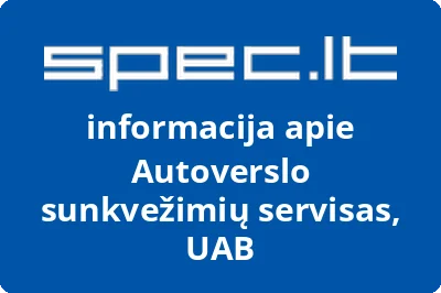 Autoverslo sunkvežimių servisas, UAB
