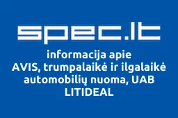 AVIS, trumpalaikė ir ilgalaikė automobilių nuoma, UAB LITIDEAL iliustracija