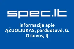 ĄŽUOLIUKAS, parduotuvė, G. Orlovos, IĮ | spec.lt