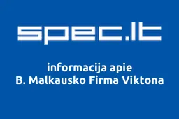 B. Malkausko Firma Viktona | spec.lt