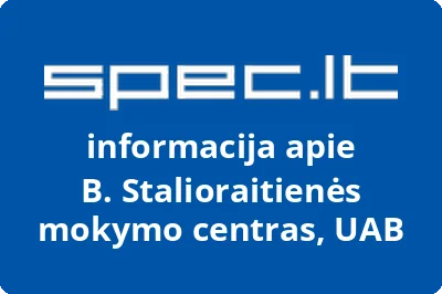 B. Stalioraitienės mokymo centras, UAB