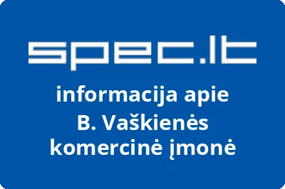 B. Vaškienės komercinė įmonė