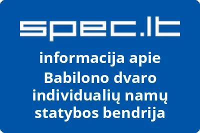 Babilono dvaro individualių namų statybos bendrija