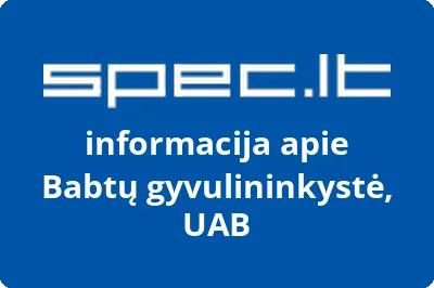 Babtų gyvulininkystė, UAB