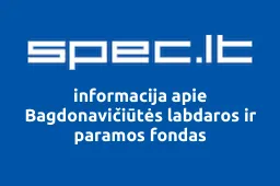 Bagdonavičiūtės labdaros ir paramos fondas | spec.lt