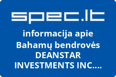Bahamų bendrovės DEANSTAR INVESTMENTS INC. atstovybė