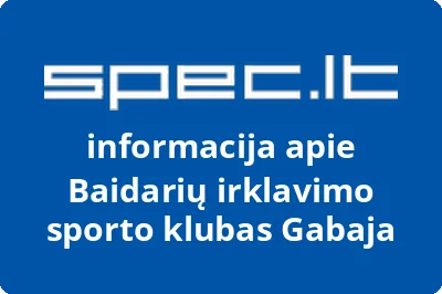Baidarių irklavimo sporto klubas Gabaja