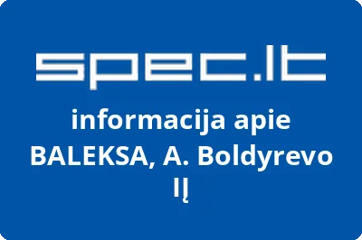 BALEKSA, A. Boldyrevo, IĮ