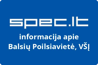 Balsių poilsiavietė, VŠĮ