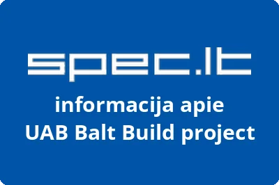 Balt Build project, UAB | spec.lt
