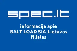 BALT LOAD SIA-Lietuvos filialas | spec.lt