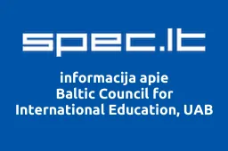 Baltic Council for International Education, UAB iliustracija