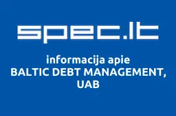 BALTIC DEBT MANAGEMENT, UAB | spec.lt