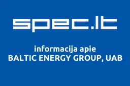 BALTIC ENERGY GROUP, UAB | spec.lt