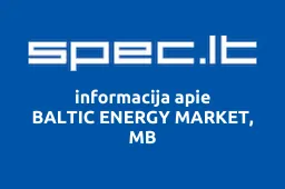 BALTIC ENERGY MARKET, MB | spec.lt