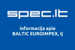 BALTIC EUROIMPEX, IĮ | spec.lt