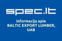 BALTIC EXPORT LUMBER, UAB iliustracija