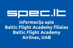 Baltic Flight Academy filialas Baltic Flight Academy Airlines, UAB iliustracija