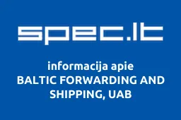 BALTIC FORWARDING AND SHIPPING, UAB