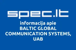BALTIC GLOBAL COMMUNICATION SYSTEMS, UAB | spec.lt