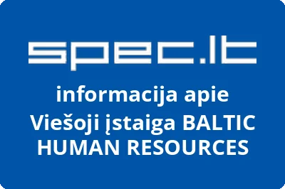 BALTIC HUMAN RESOURCES, VŠĮ