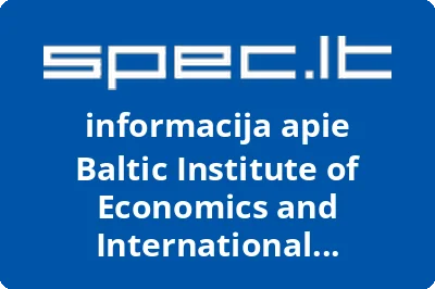 Baltic Institute of Economics and International Relations, VšĮ