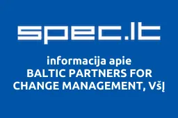 BALTIC PARTNERS FOR CHANGE MANAGEMENT, VšĮ | spec.lt