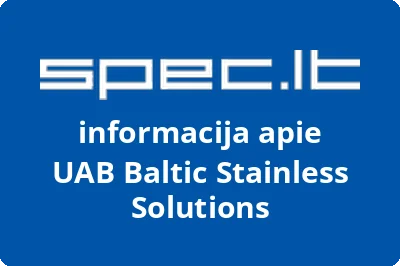 Baltic Stainless Solutions, UAB | spec.lt
