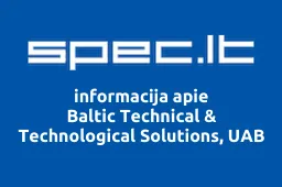 Baltic Technical & Technological Solutions, UAB | spec.lt