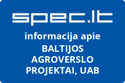 BALTIJOS AGROVERSLO PROJEKTAI, UAB