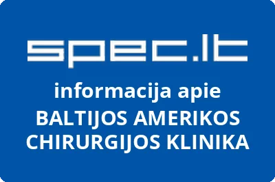Baltijos ir Amerikos terapijos ir chirurgijos klinika, UAB