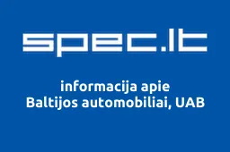 Baltijos automobiliai, UAB | spec.lt