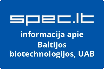 Baltijos biotechnologijos, UAB
