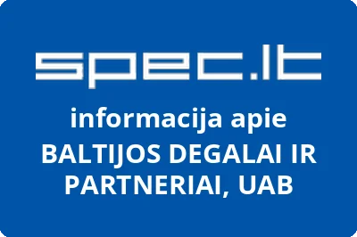 BALTIJOS DEGALAI IR PARTNERIAI, UAB | spec.lt