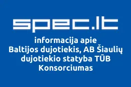 Baltijos dujotiekis, AB Šiaulių dujotiekio statyba TŪB Konsorciumas | spec.lt