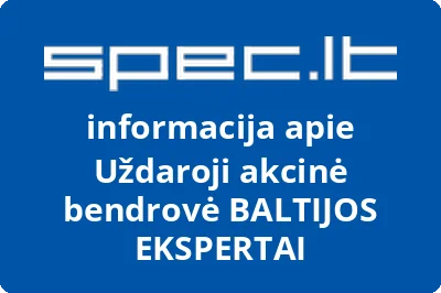 BALTIJOS EKSPERTAI, UAB